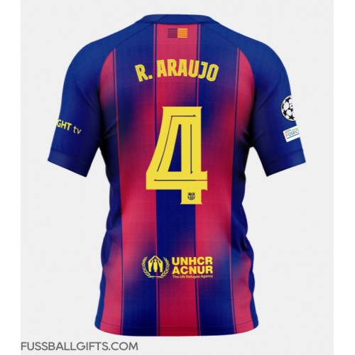 Barcelona Ronald Araujo #4 Fußballbekleidung Heimtrikot 2025-26 Kurzarm
